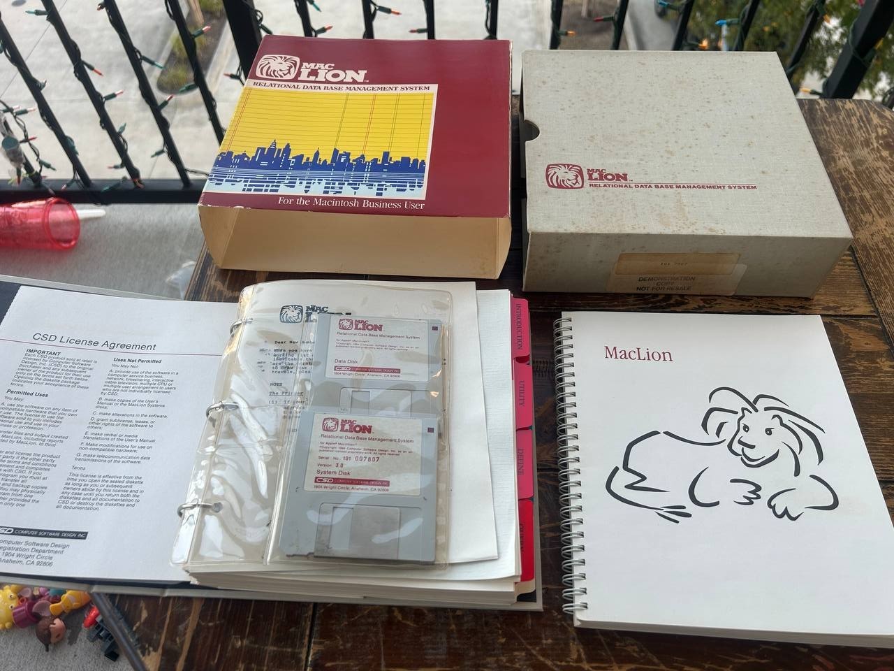 Mac Lion Relational Database Apple Macintosh Demo Copy Boxed Manuals Disks