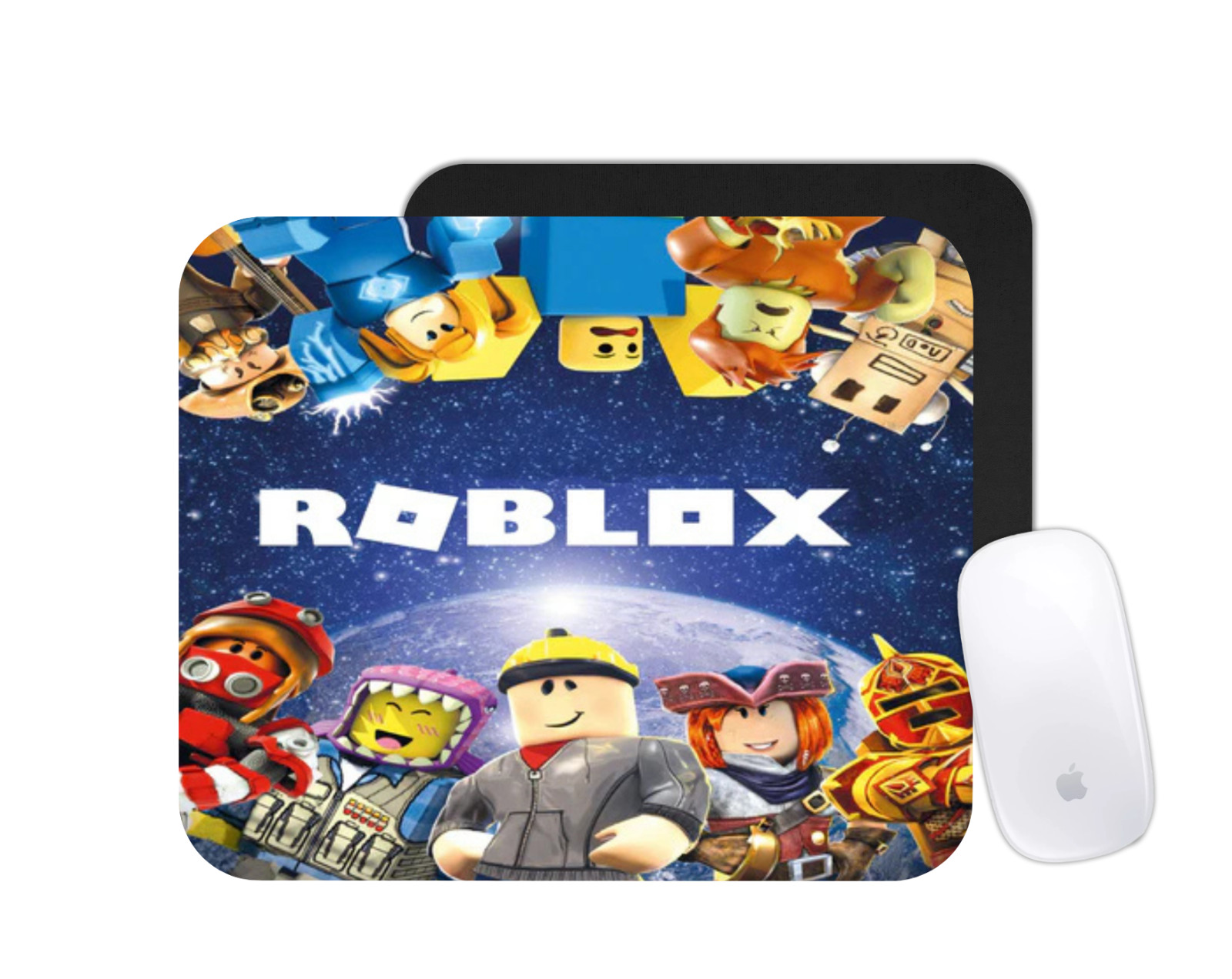Roblox Cartoon Mouse Pad | Block World Gaming Desk Mat | Custom Kids Gift