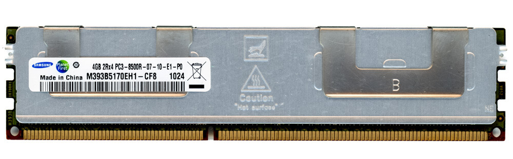 SERVER RAM MODULE SAMSUNG M393B5170EH1-CF8 4GB DDR3 REG ECC 1066MHz