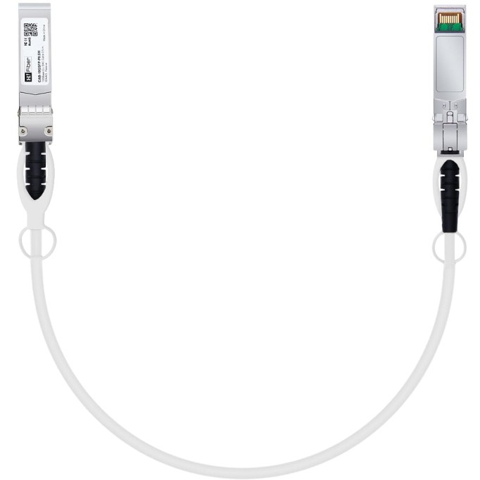 HFiber White SFP+ Cable, 10G SFP+ DAC, 0.25M(0.82ft), Passive Direct Attach Cop