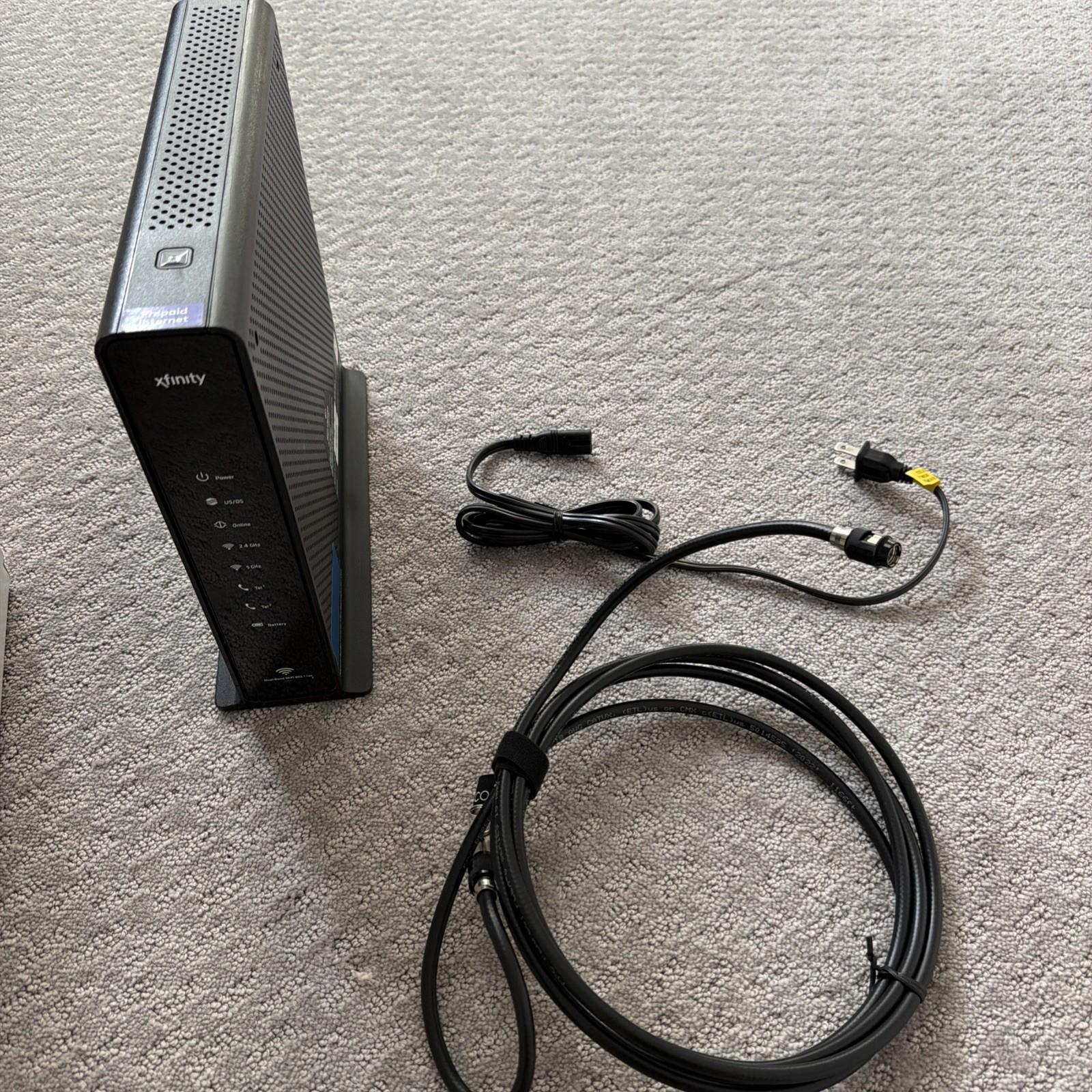 Xfinity Prepaid Internet Starter Kit Cable Modem Wifi Router Arris TG1682P