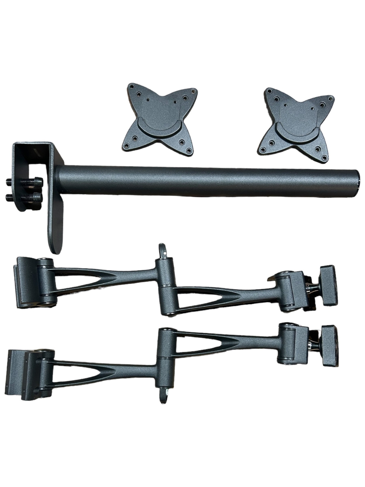 Monoprice 3-Way Adjustable Tilting DUAL Desk Mount Bracket