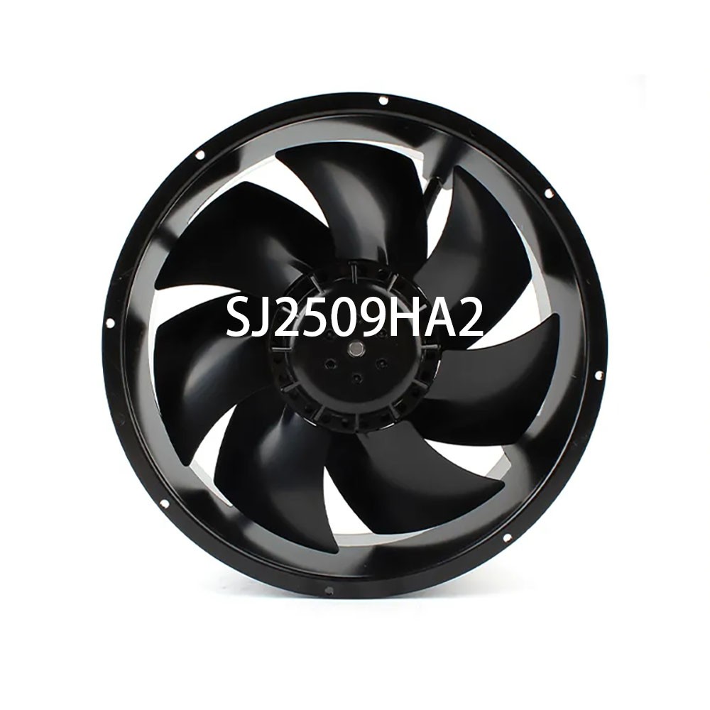 New SANJUN SJ2509HA2 AC 220-240V 0.45A 254*254*89MM 2-wires Cabinet Cooling Fan