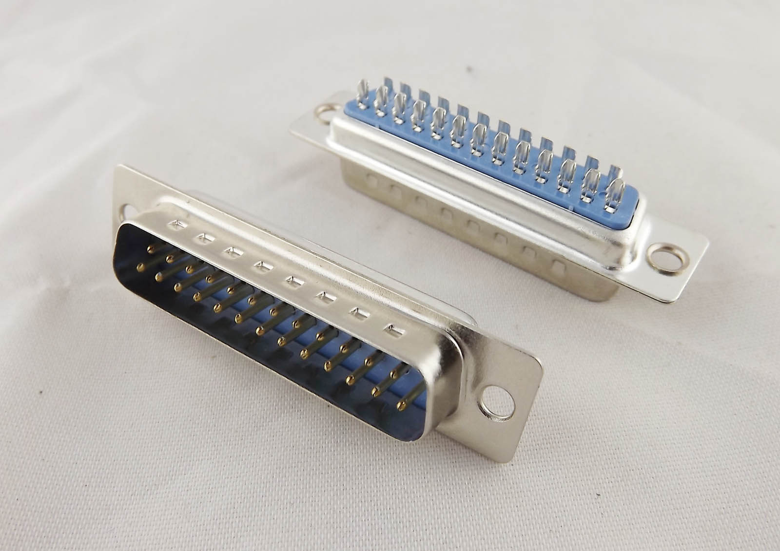 10pcs 25 Pin D-SUB DB25 Male Plug 2 Rows Solder Type Connector Socket DIY