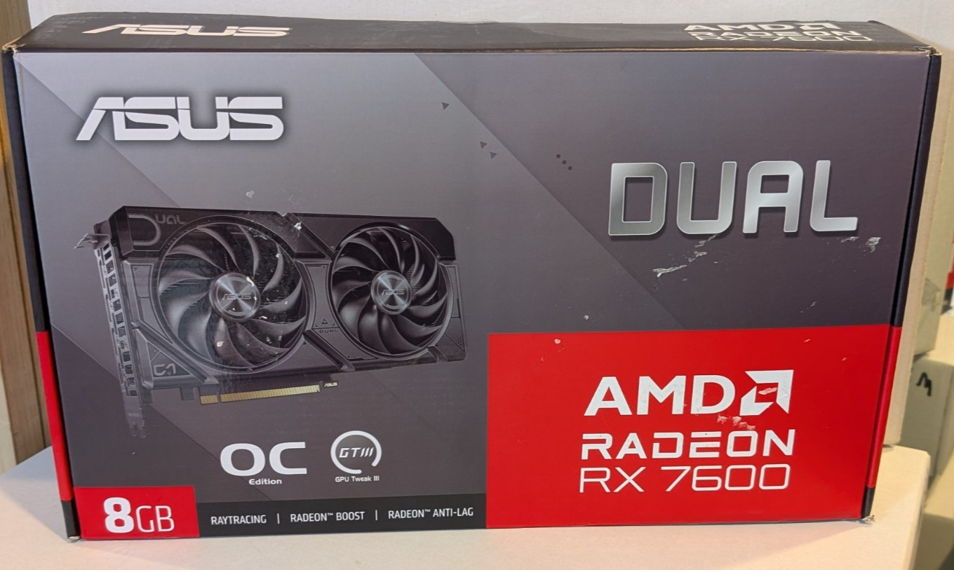 Asus Dual Radeon RX 7600 OC Edition 8GB GDDR6E