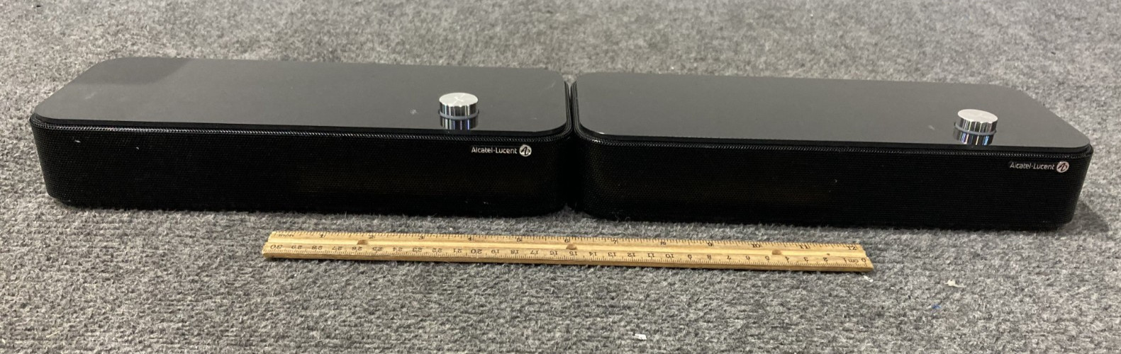 Lot of 2 Alcatel Lucent 8115 AudiOffice Conference Module Desktop Speakers