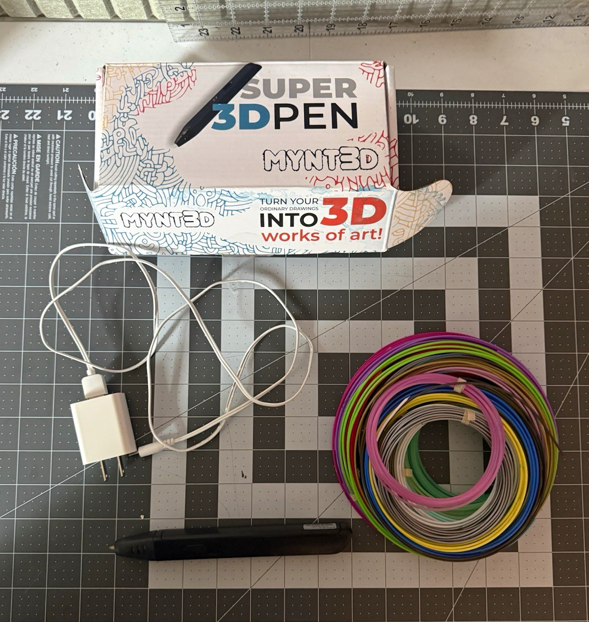 MYNT3D Super 3D Pen PLA Filament Set 1.75mm Multicolor Refill Coils
