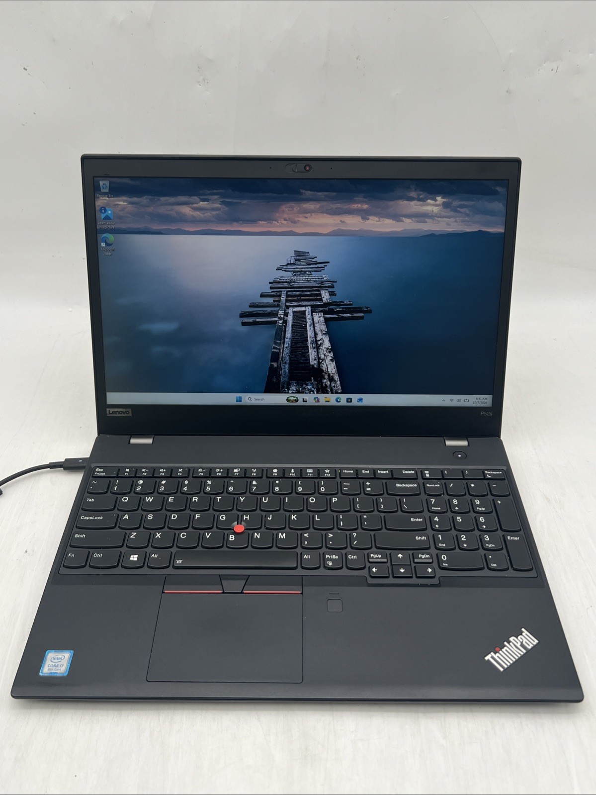 Lenovo ThinkPad P52s 15.6" i7 8550U 1.8GHz 8GB RAM 512GB NVMe Win11P Bad Battery