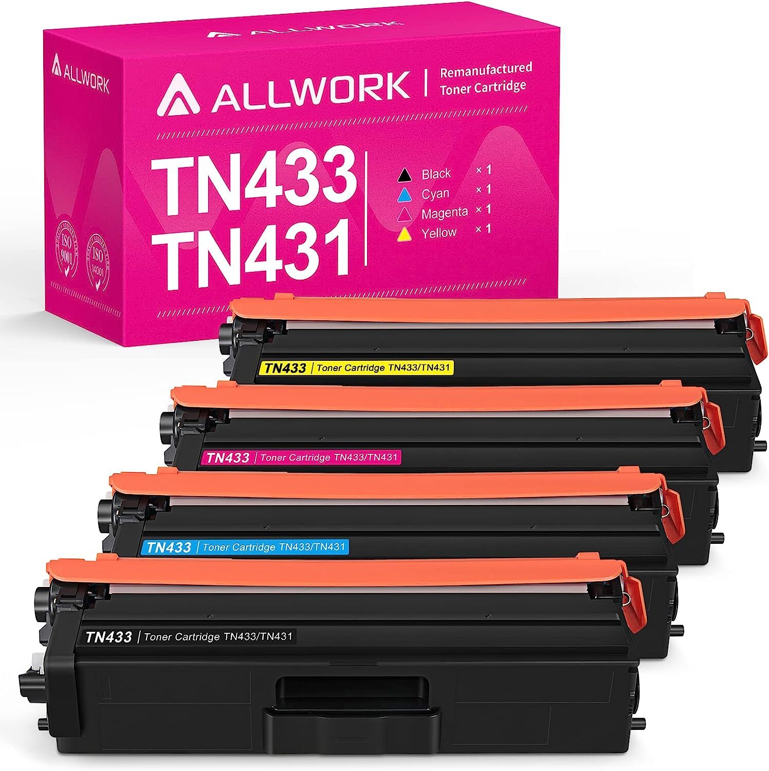 4PK For Brother MFC-L8610CDW MFC-L8900CDW Color Toner Cartridge TN433 TN431 Ink