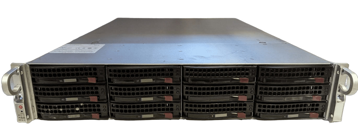Supermicro 2U 12x 3.5" Bays X10DRU-i 2x E5-2680 v4 2.4ghz  128gb Ram 71605 RAID