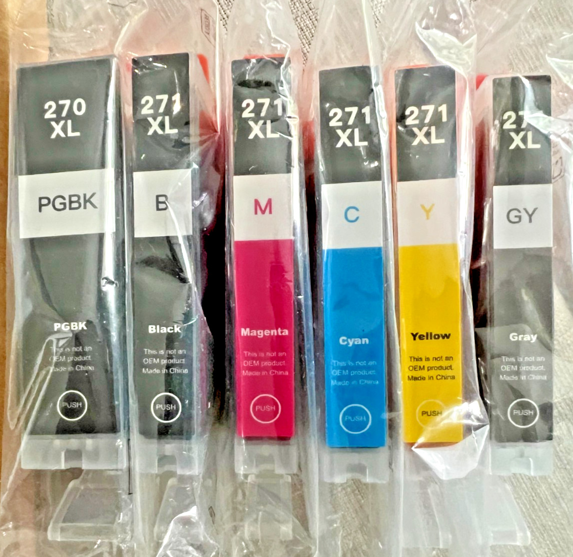 6Pk PGI270XL CLI271XL Ink for Canon PIXMA (See Models Below) EXP DATE 28/11/2028
