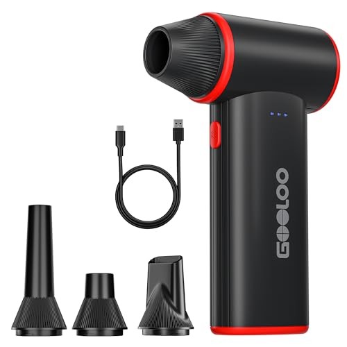 GOOLOO F3 Compressed Air Duster, 150000RPM Ultra-Power PC Air Duster
