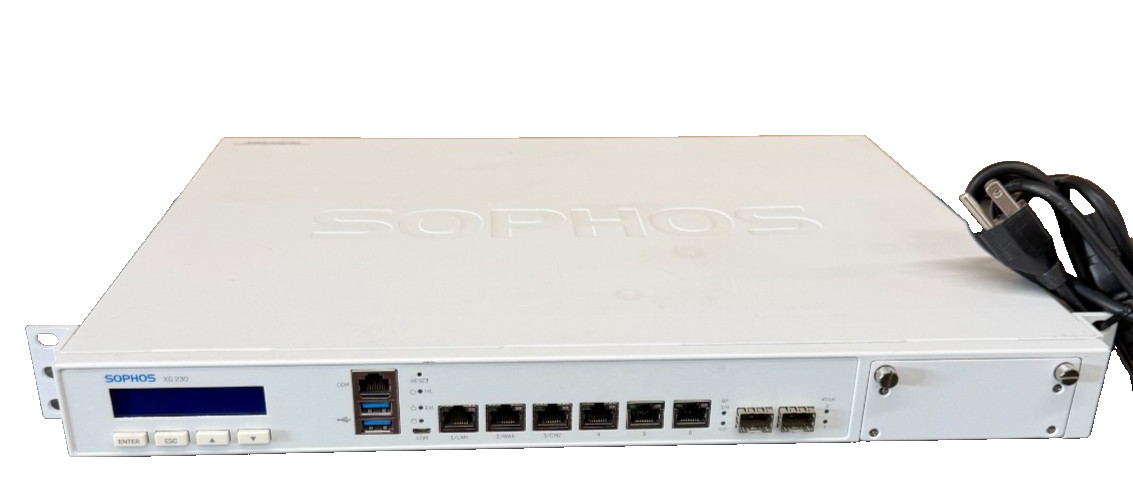 Sophos XG 230 rev.2 Security Appliance Firewall -
