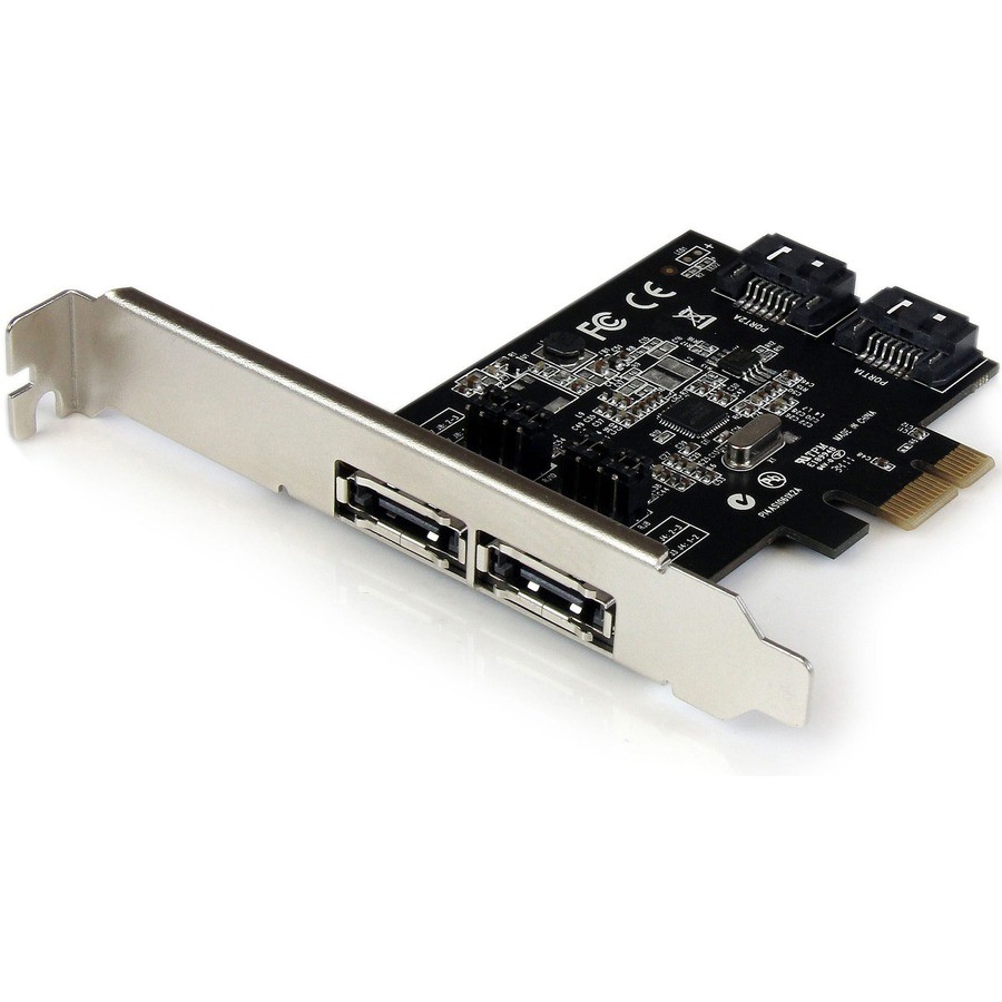 StarTech 2 Port PCI Express SATA 6 Gbps eSATA Controller Card - Dual Port PCIe