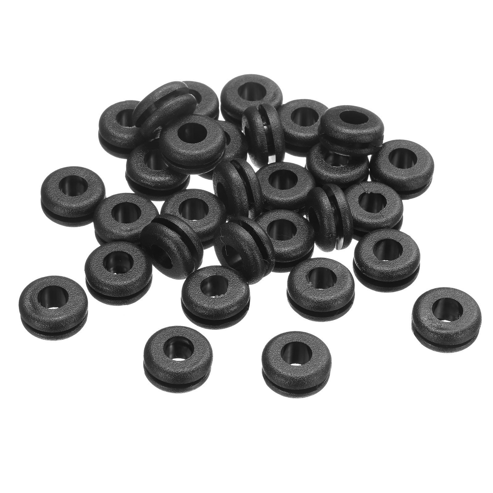 30Pcs 6x10mm Rubber Grommets Firewall Grommet Automotive for Wiring Black