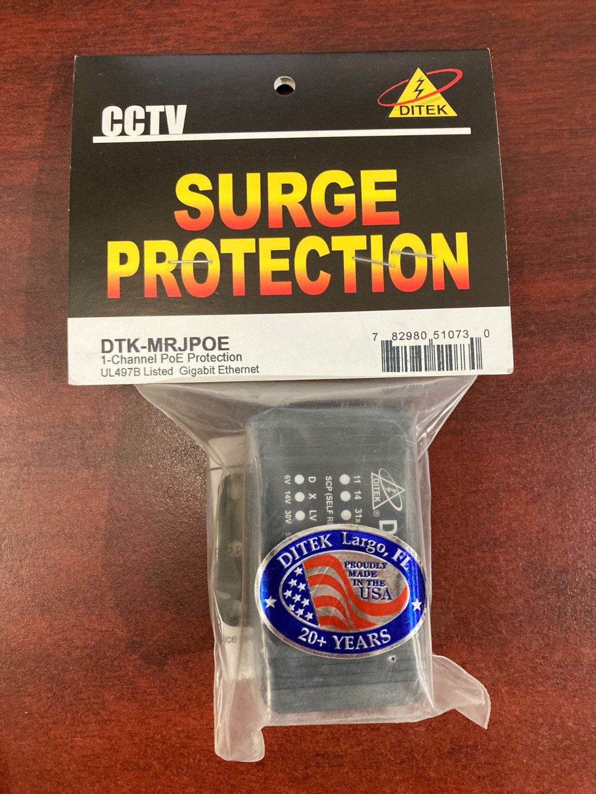 DITEK DTK-MRJPOE Surge Protection - Black