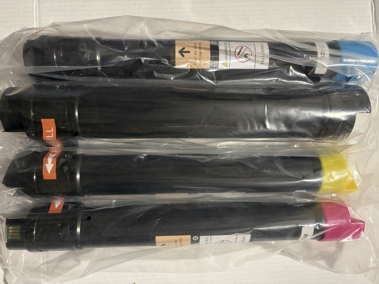 4 Pack Compatible Xerox 7525 High Yield Toner Cartridges CMYK WorkCentre