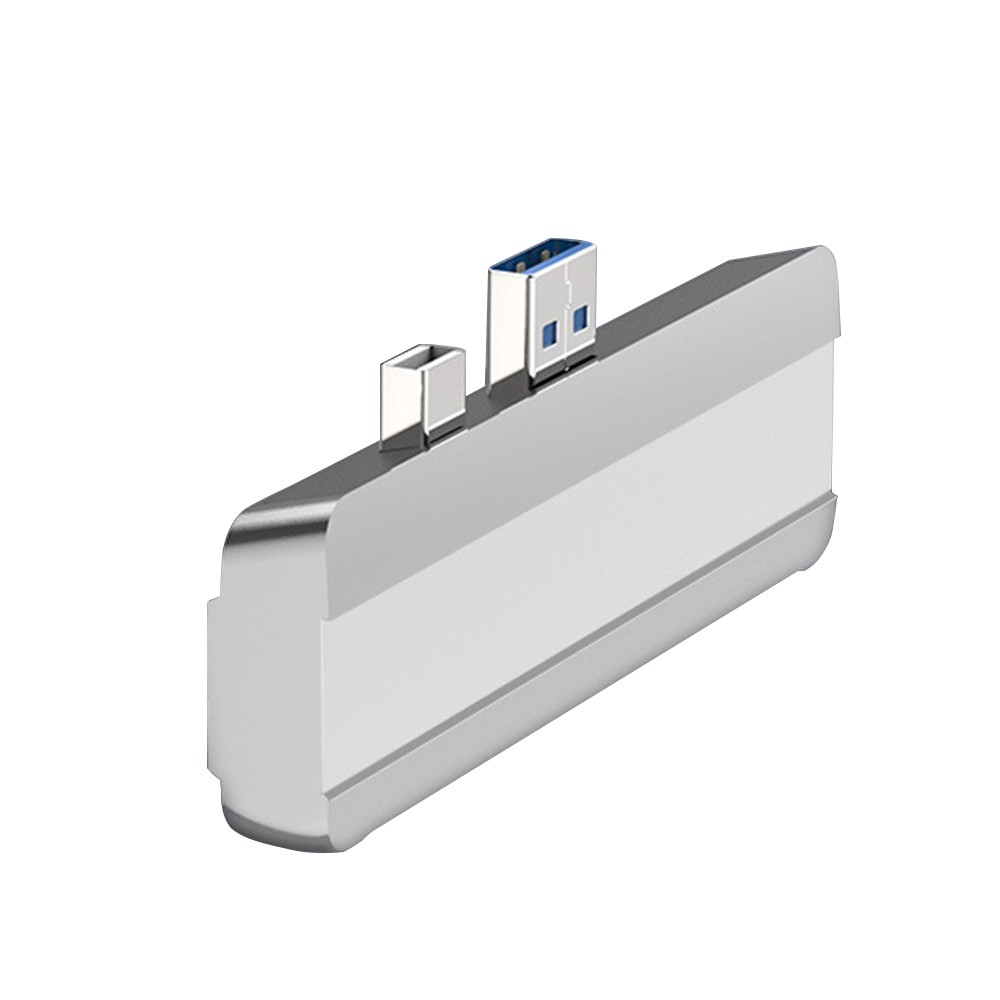 Silver 5-in-1 USB3.0 Micro SD SD Hub DP To HDMI Converter For Surface Pro 4/5/6;