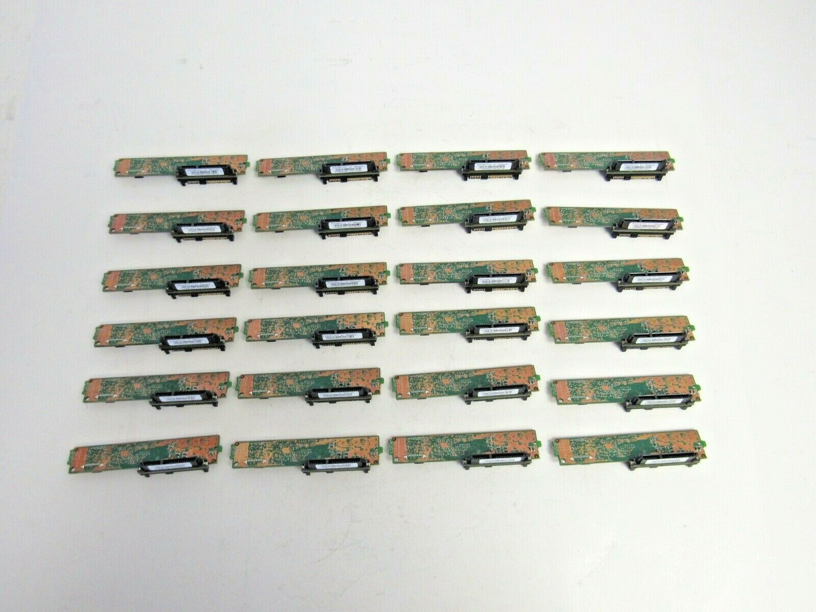 Emulex Lot of 24 P003434-01A Interposer Board 3.5" SATA to SAS HDD Adapter  26-2