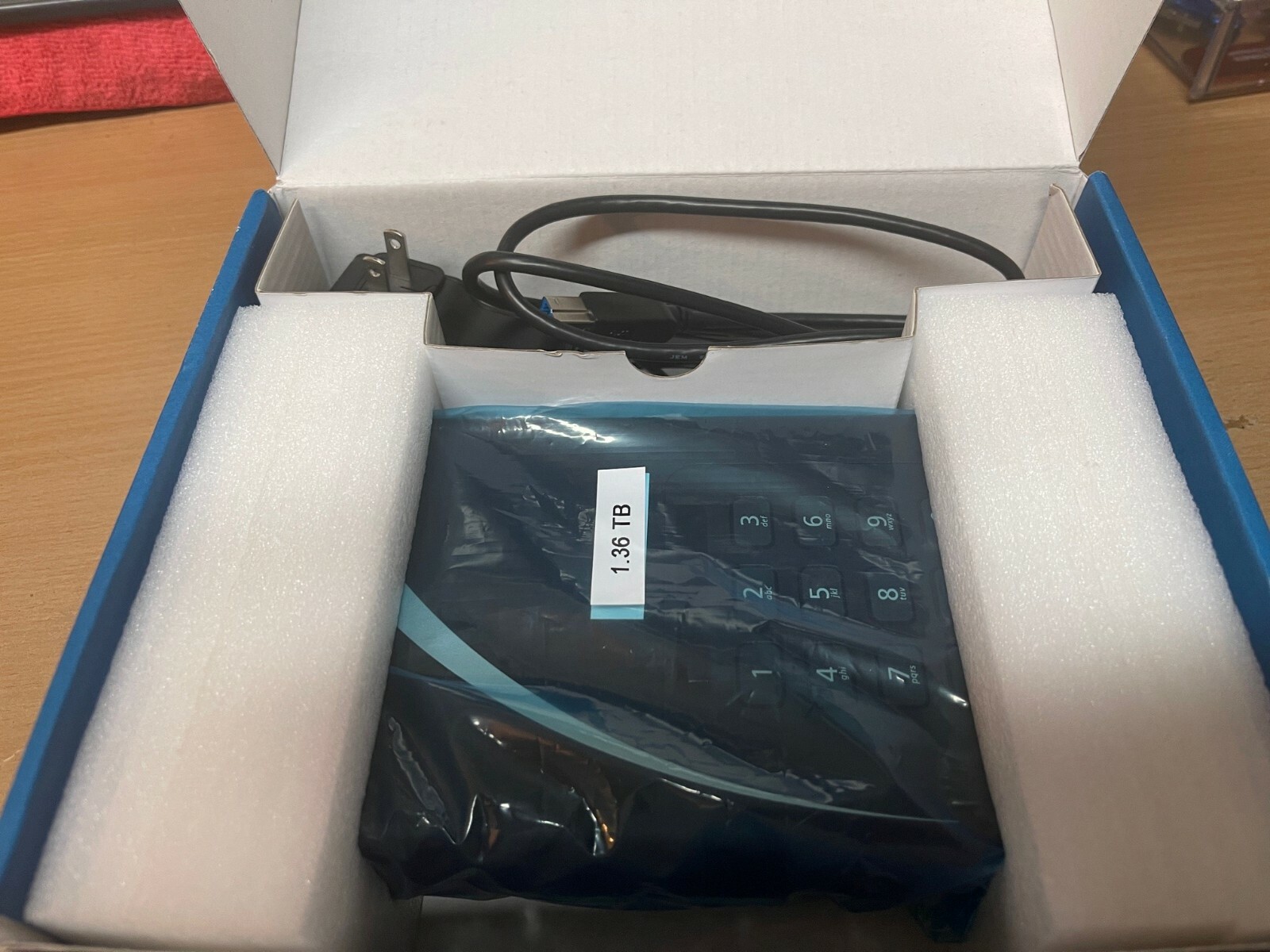  Apricorn ADT-3PL256  256 bit AES Padlock DT 1.36 TB 3.5" External Drive USB 3.0
