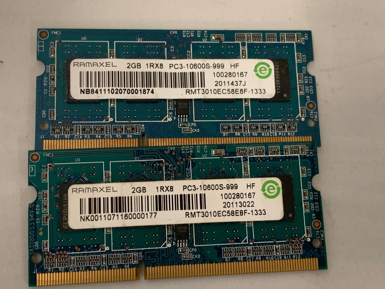 Ramaxel 4GB Kit (2x 2GB) DDR3 1333MHz PC3-10600S SODIMM Laptop RAM
