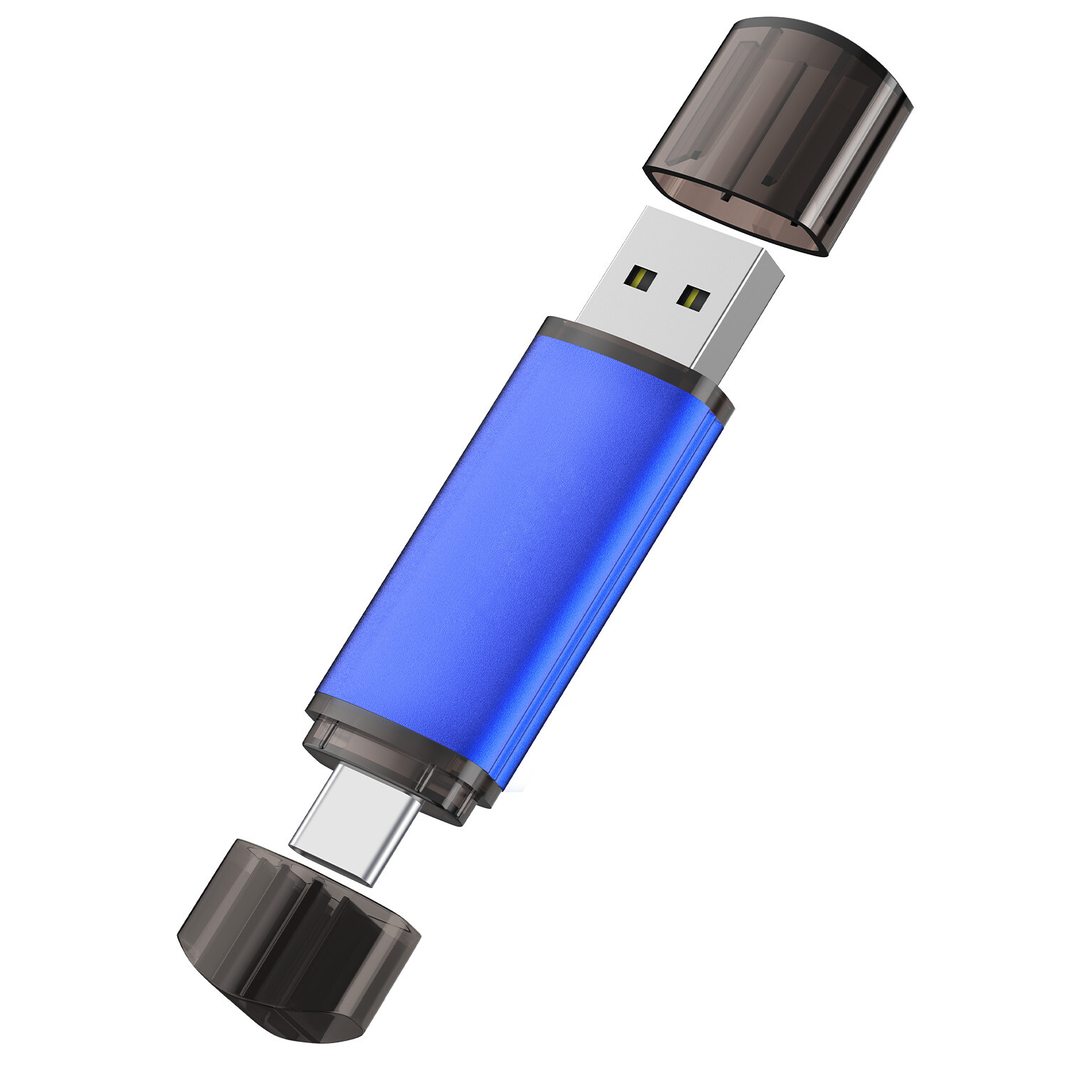 Wholesale 1/10pcs 32GB 64GB 128GB USB 2.0 2 iN 1 Type-C/A USB Flash Drive Memory