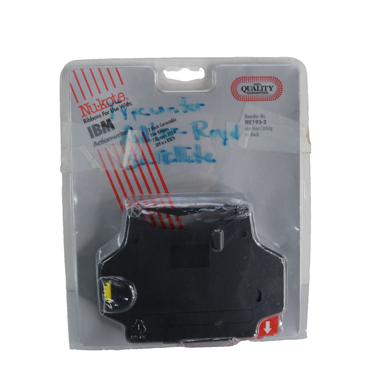 Nu-Kote NK 193-2 Typewriter Ribbon * NEW * FOR IBM Actionwriter I * Adler-Royal