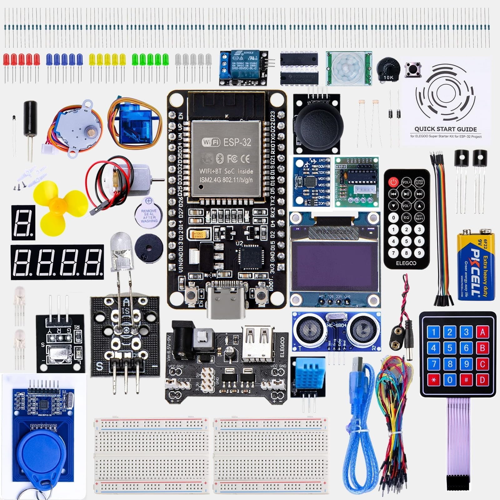ELEGOO ESP-32 Super Starter Kit with Tutorial Compatible Arduino IDE