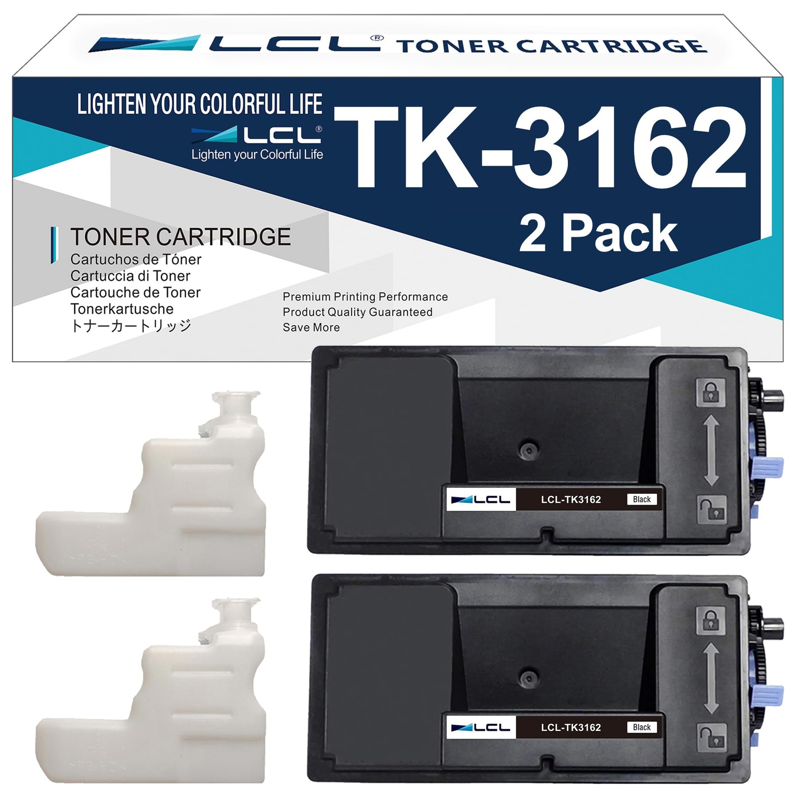 LCL Compatible Toner Cartridge Replacement for Kyocera TK-3162 TK3162 1T02T90US0