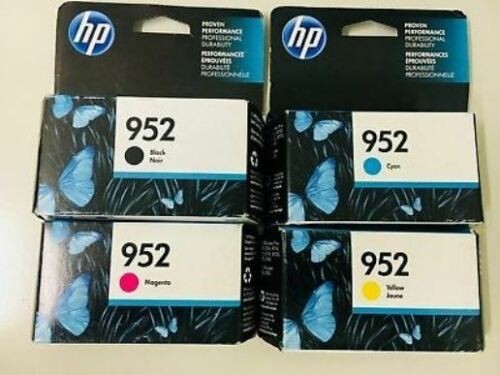Set 4 New Genuine Factory Sealed OEM HP 952 Ink Cartridges 2025