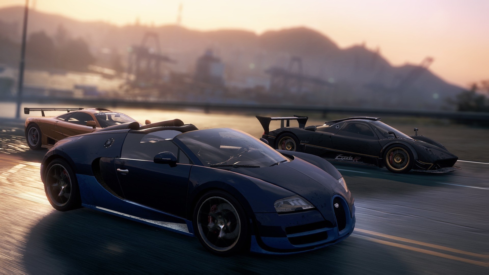 Cars supercar need for speed most wanted 2012 veyron Desk Mat Stitched