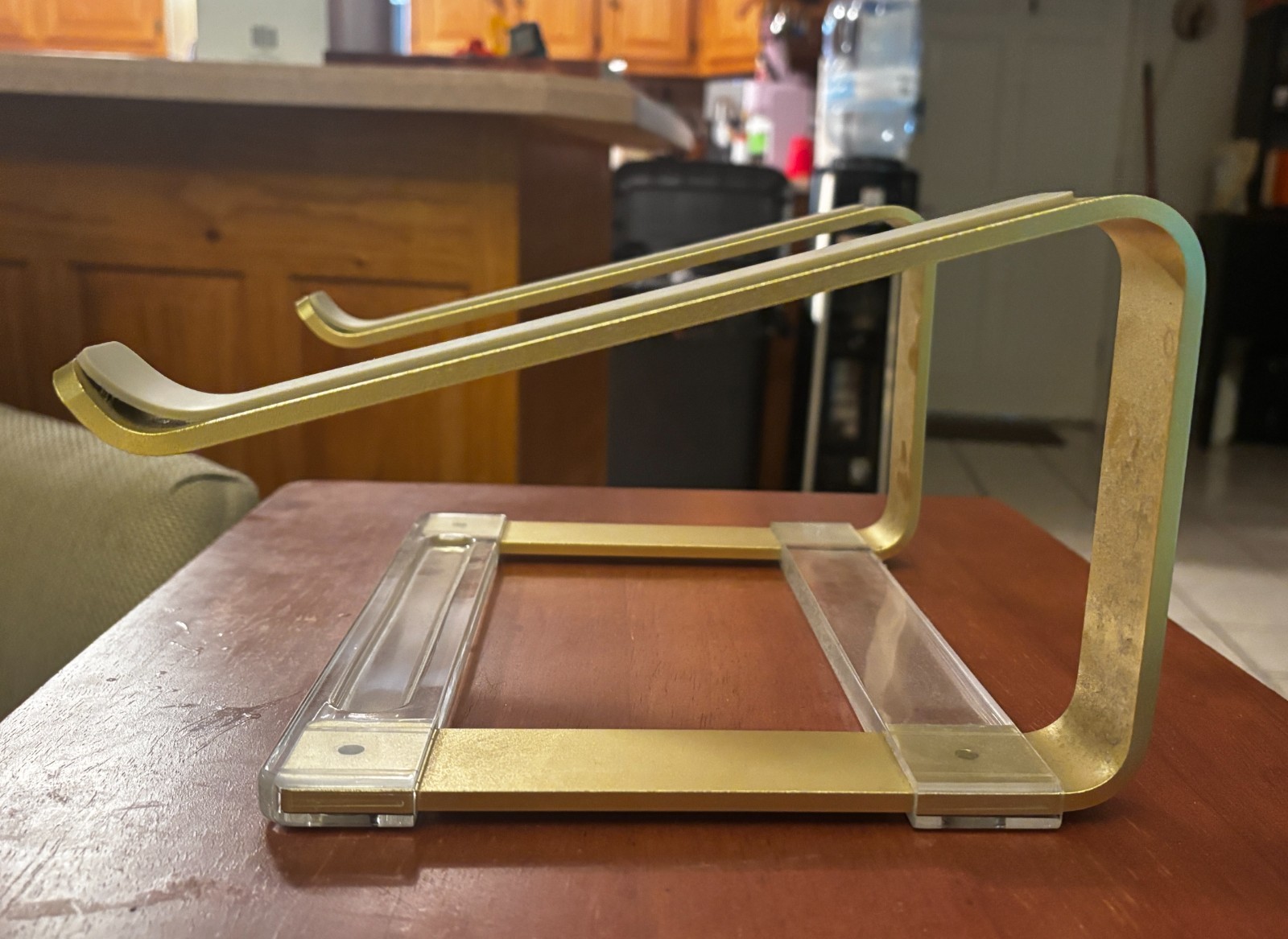 U Brands Adjustable Laptop Riser Stand, 11.6 x 10 x 5.5 in., Gold Metal