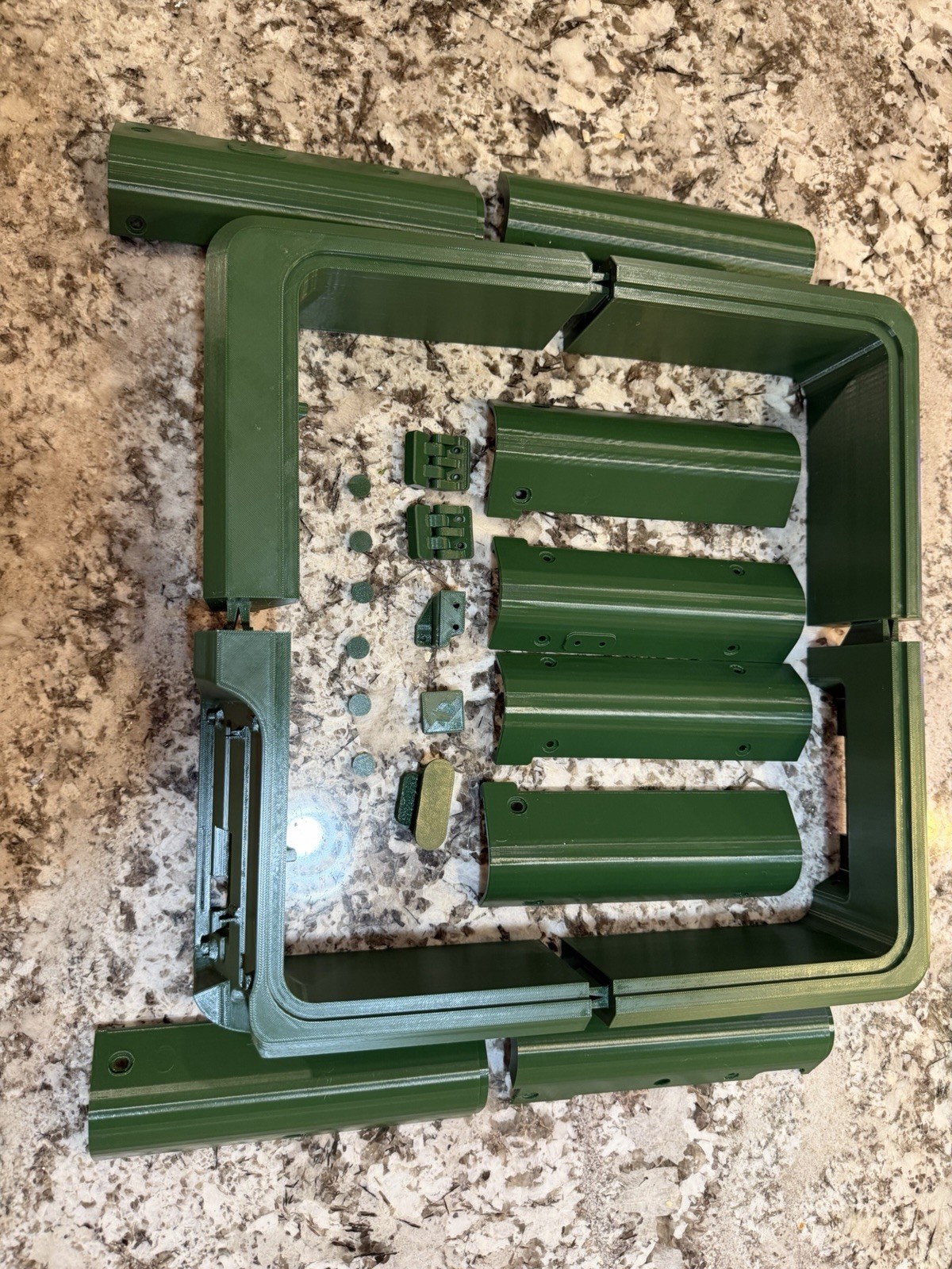Flashforge AD5M Enclosure Printed Parts Only - For 3d Printer 5M Army Green