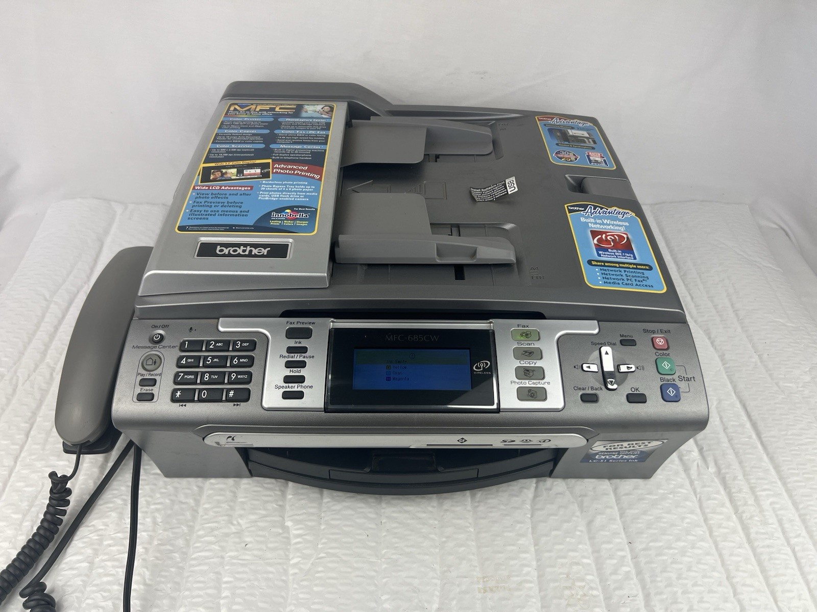 Brother MFC-685CW Color Photo Multi-Function Center Tested Working