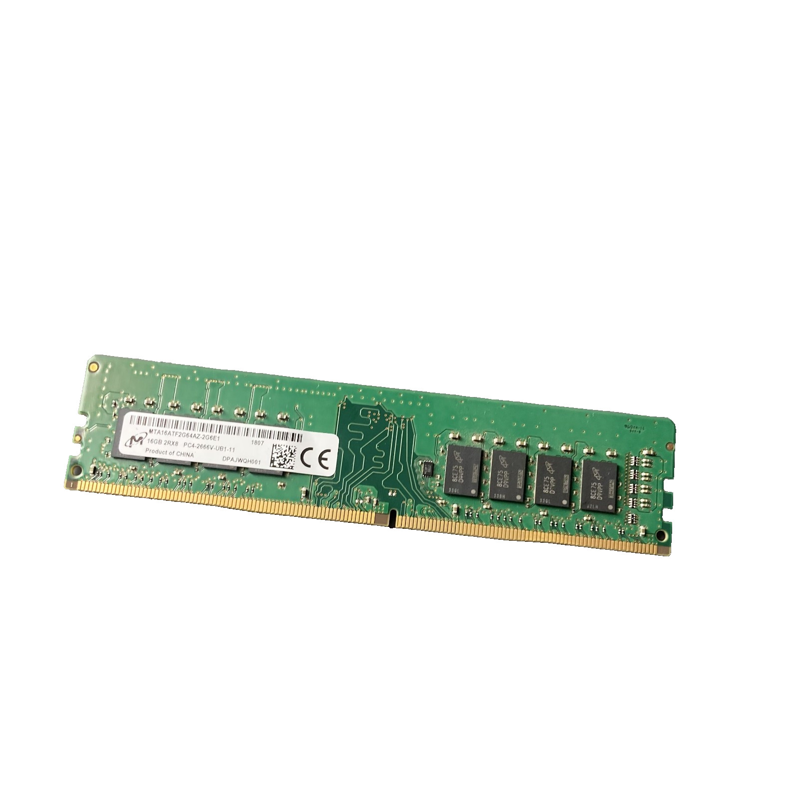 16Gb Micron 2Rx8 Pc4-2666V-Ub1-11 Non-Ecc Ram Mta16Atf2G64Az-2G6E1