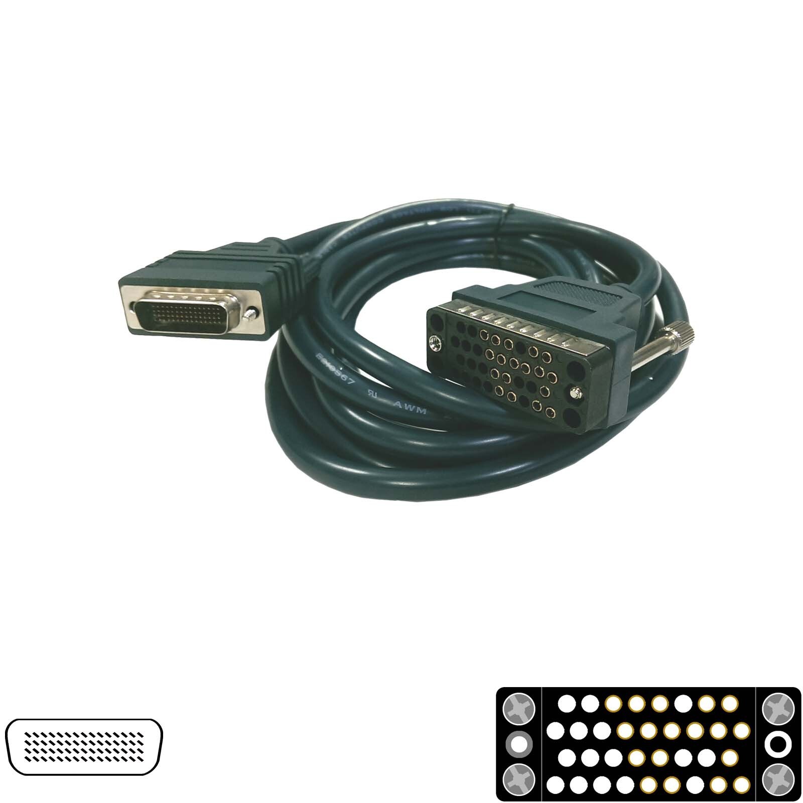 Cable Smart Serial 60 Pin LFH-60 34 Pin V.35 (F) 10FT Cisco CAB-V35FC Compatible