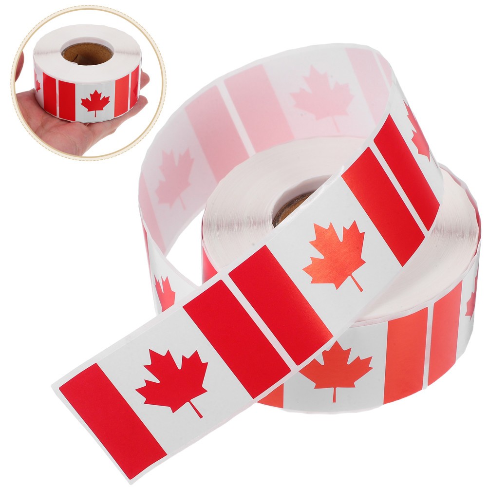 Scrapbook Planner Decals Flag Sticker Canadian Maple Leaf Adhesive