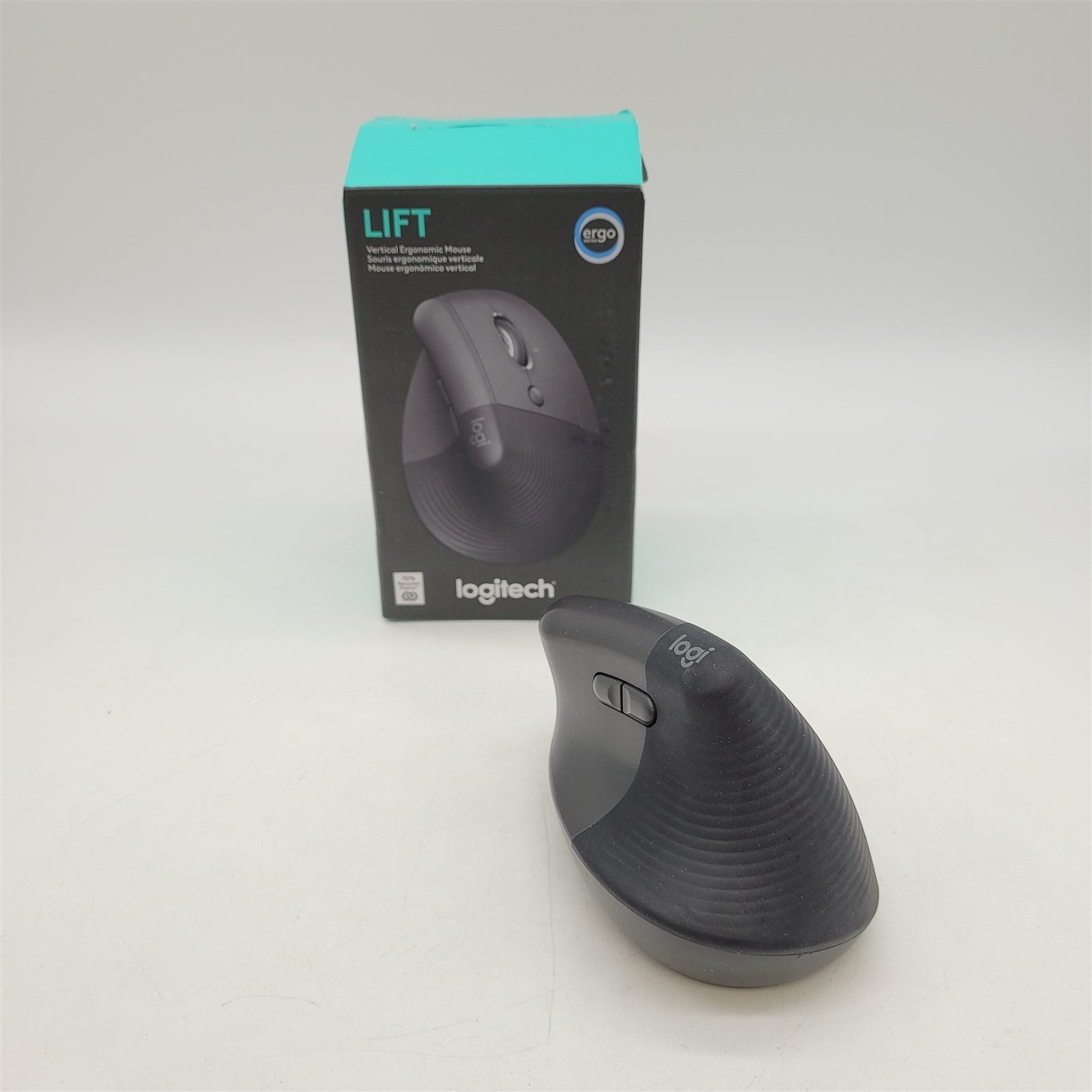 Logitech Lift Wireless Vertical Mouse - Graphite (Right-Handed) *NO DONGLE*