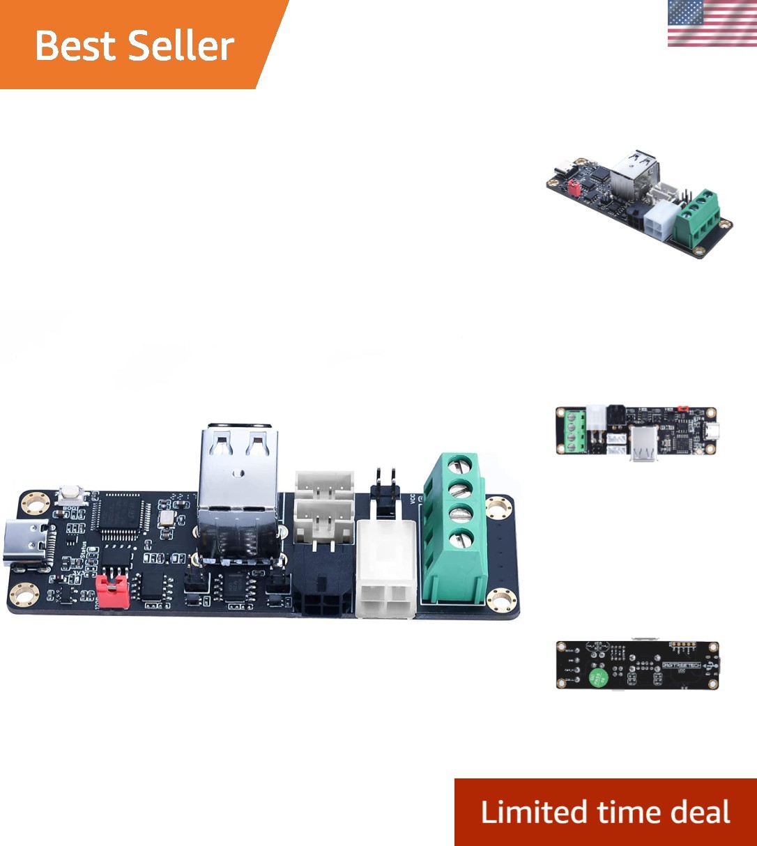 BIGTREETECH U2C V2.1 Adapter Board Supports CAN Bus Connection with 3 CAN Out...