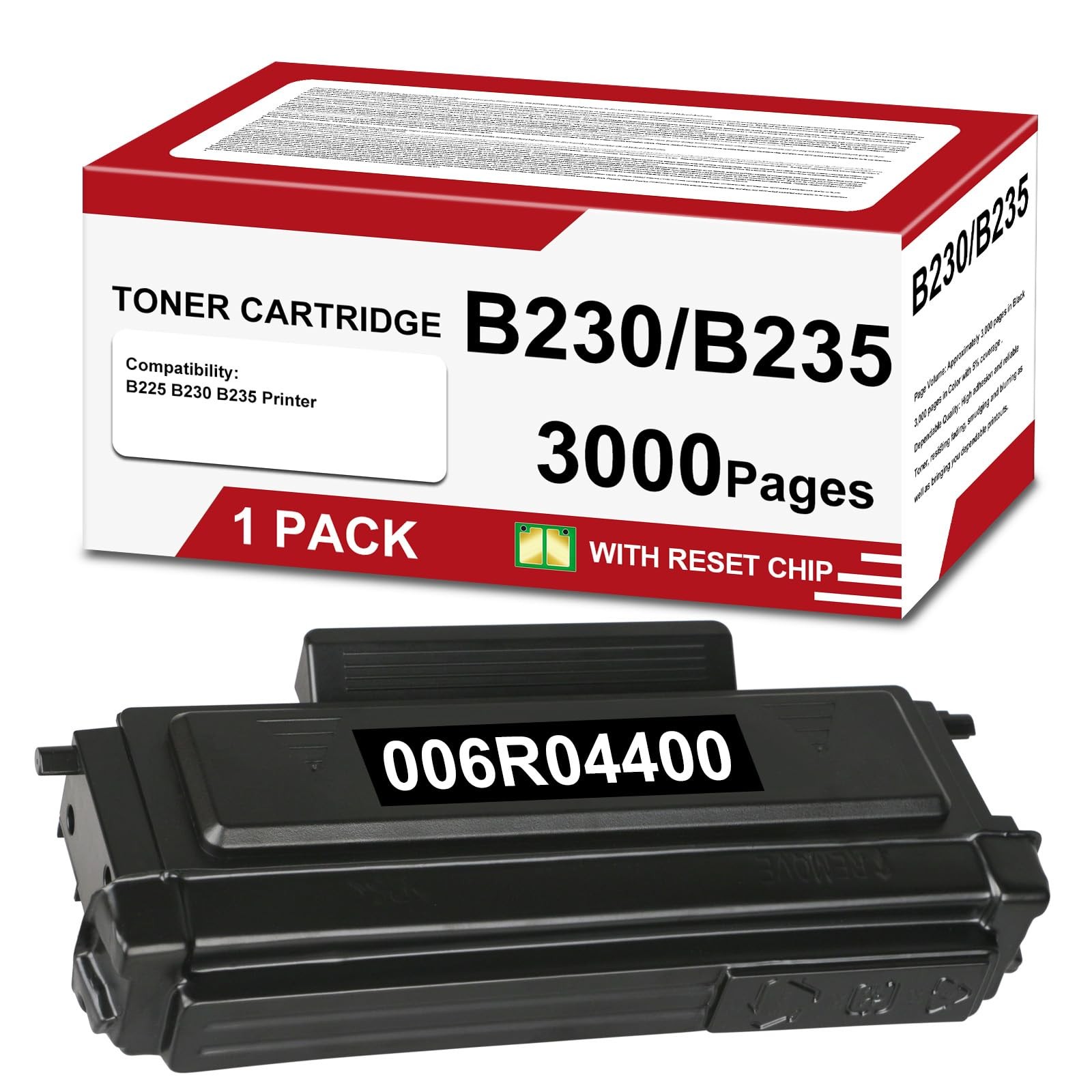 B230 B225 B235 Black High Toner Cartridge 006R04400 1-Pack