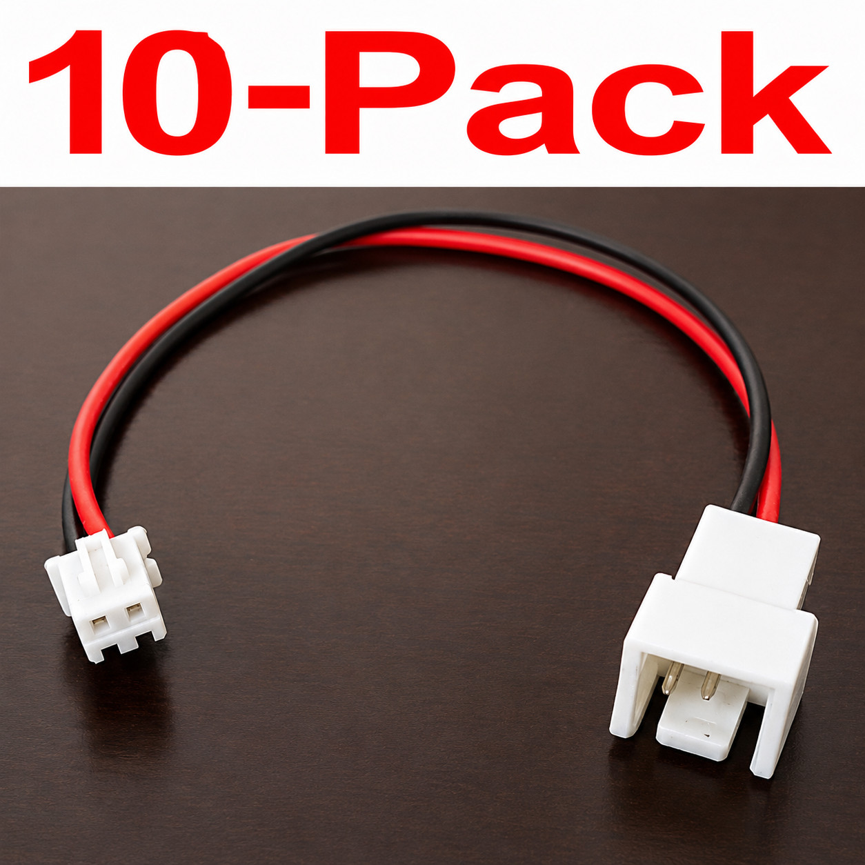 PC Fan 3-Pin to 2-Pin Adapter Converter Cable YA-C2P (10-Pack)