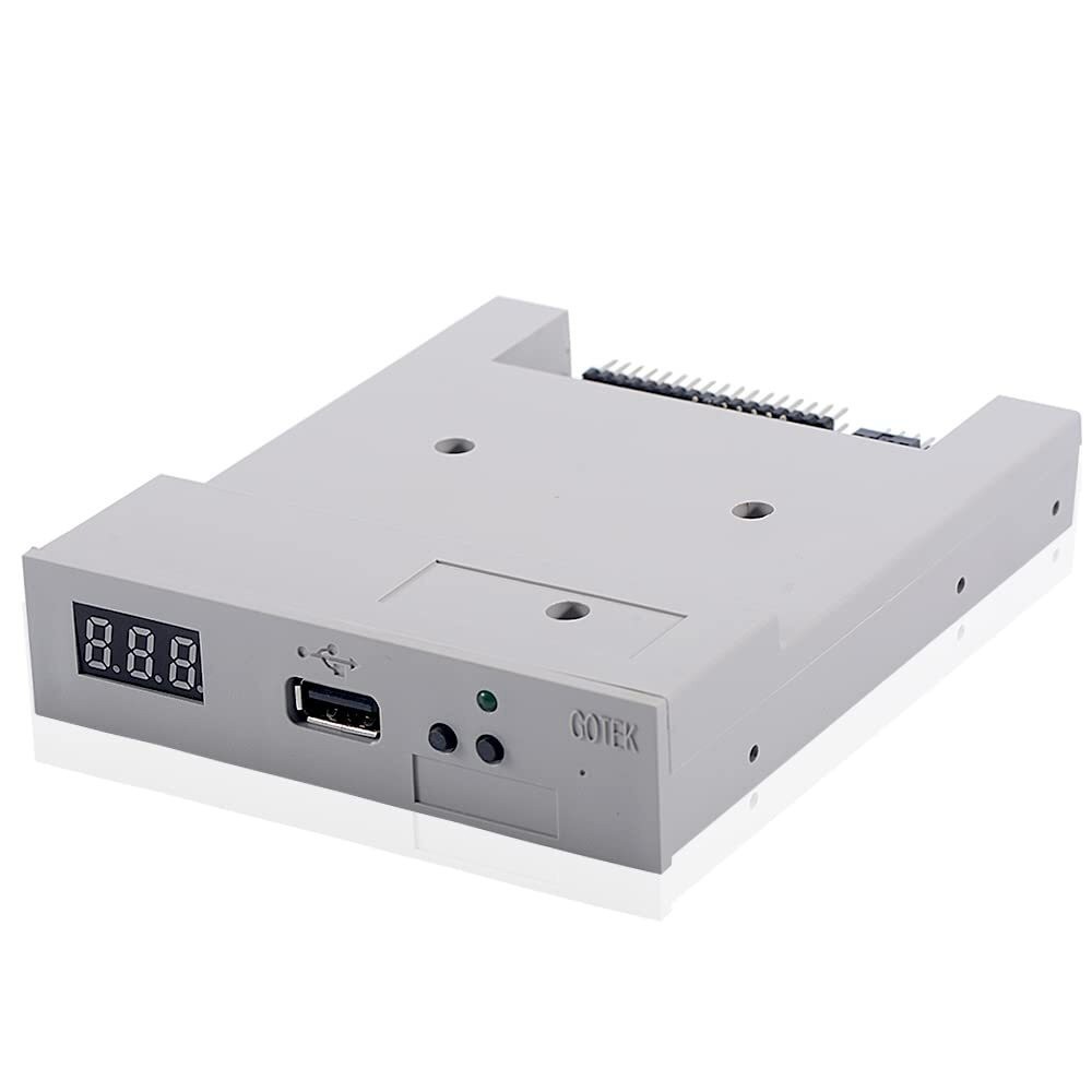 Grey (GoTEK) SFR1M44-U100 3.5 Inch 1.44MB USB SSD Floppy Drive Emulator