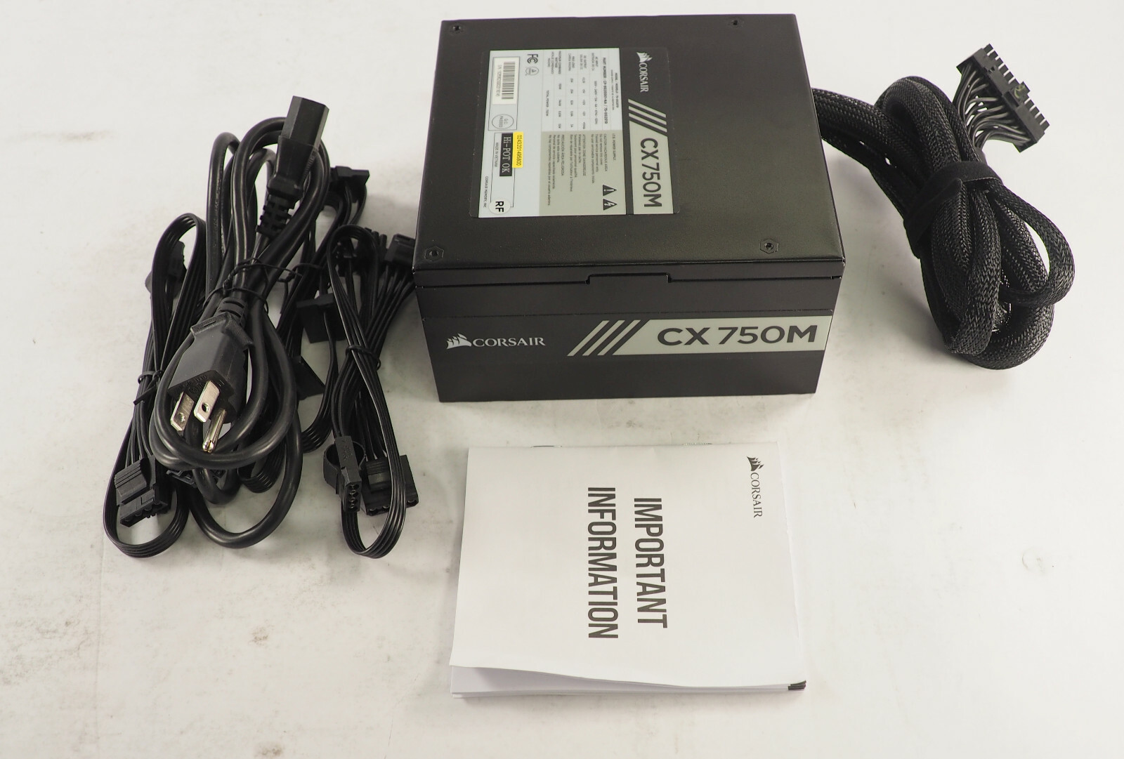 Corsair CX750M 750W 80 Plus Semi Modular (75-002019) Power Supply 