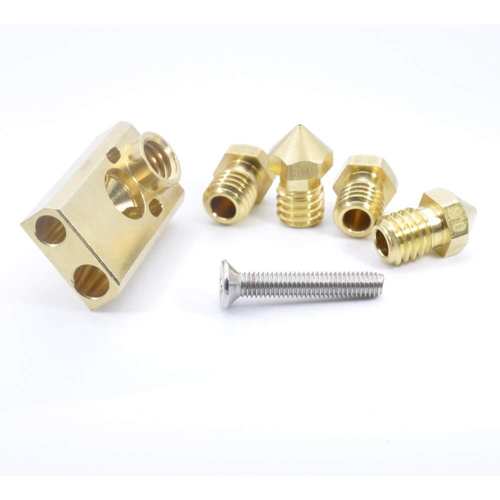 Heater Block Nozzle Kit Compatible With Ultimaker 2 + Um2 Extended 3d Printer Ol