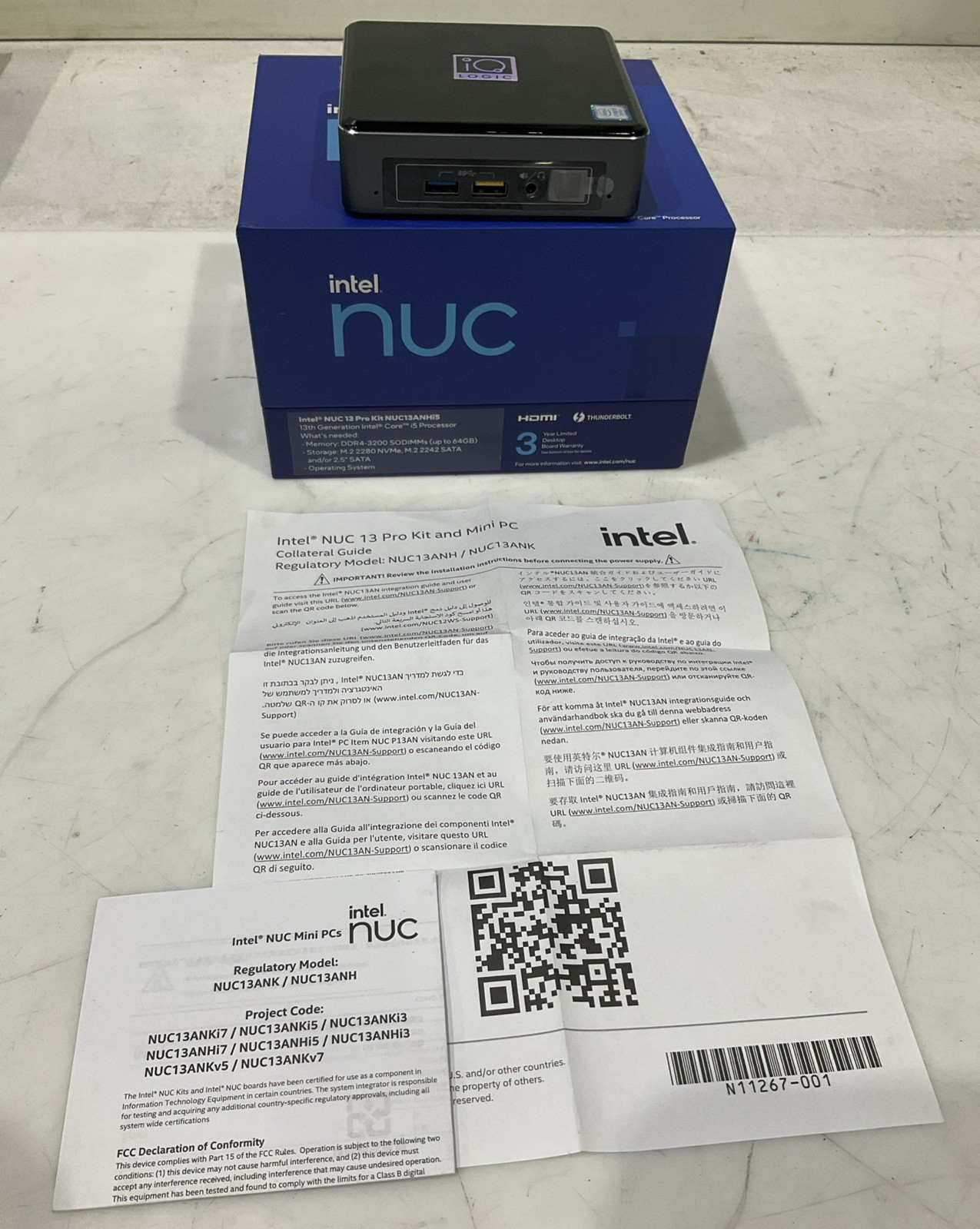 INTEL-NUC   NUC7I3BNK  PRO KIT AND MINI PC  CORE PROCESSOR  B9S