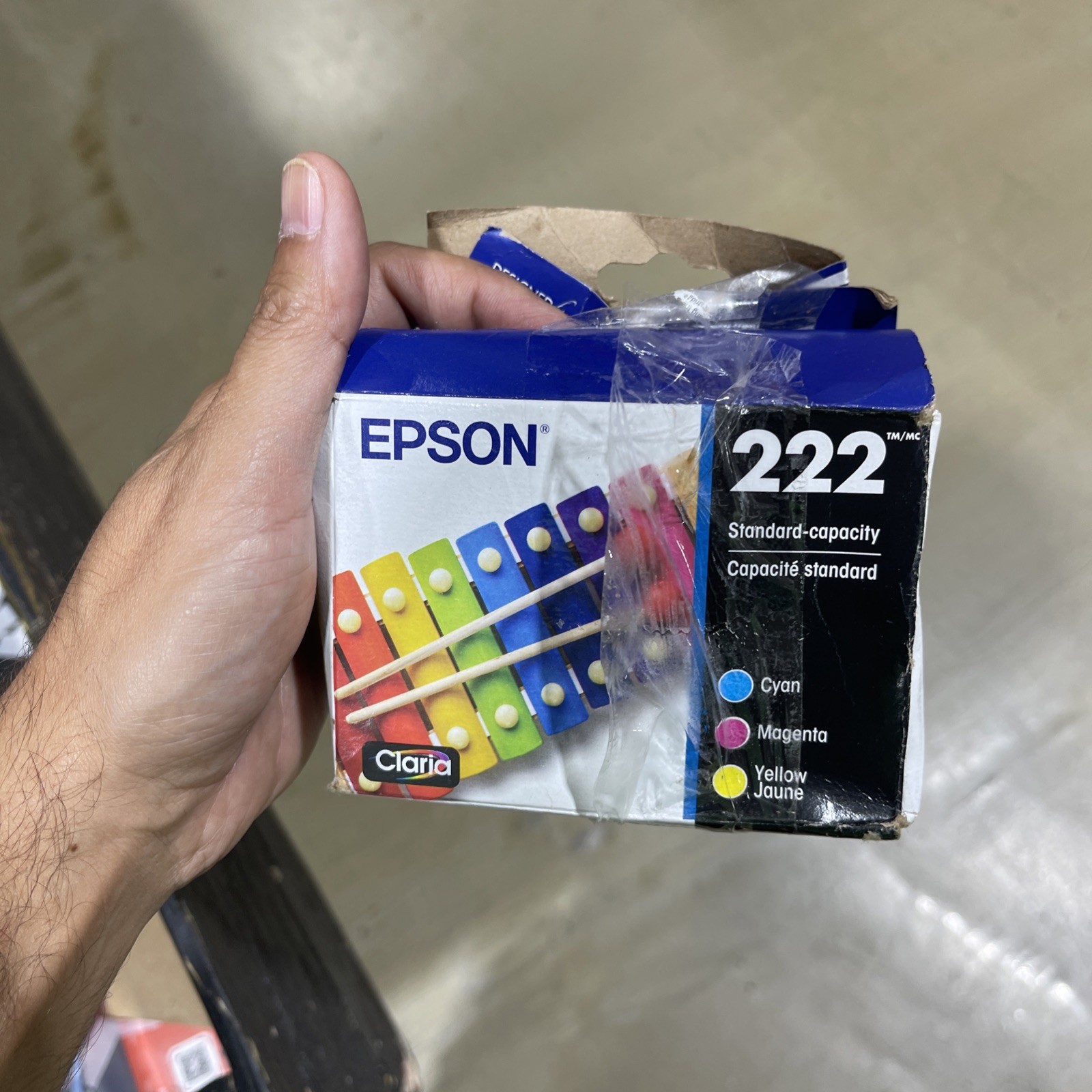 Epson 222 COLOR INK Cartridges T222520 Cyan Magenta Yellow 05/2029 New Sealed