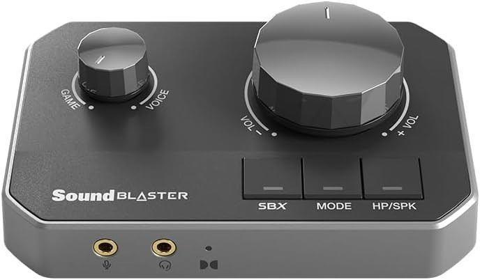 Creative Sound Blaster G8 Gaming Dual USB DAC Headphone AMP Hi-Res Audio SB1900
