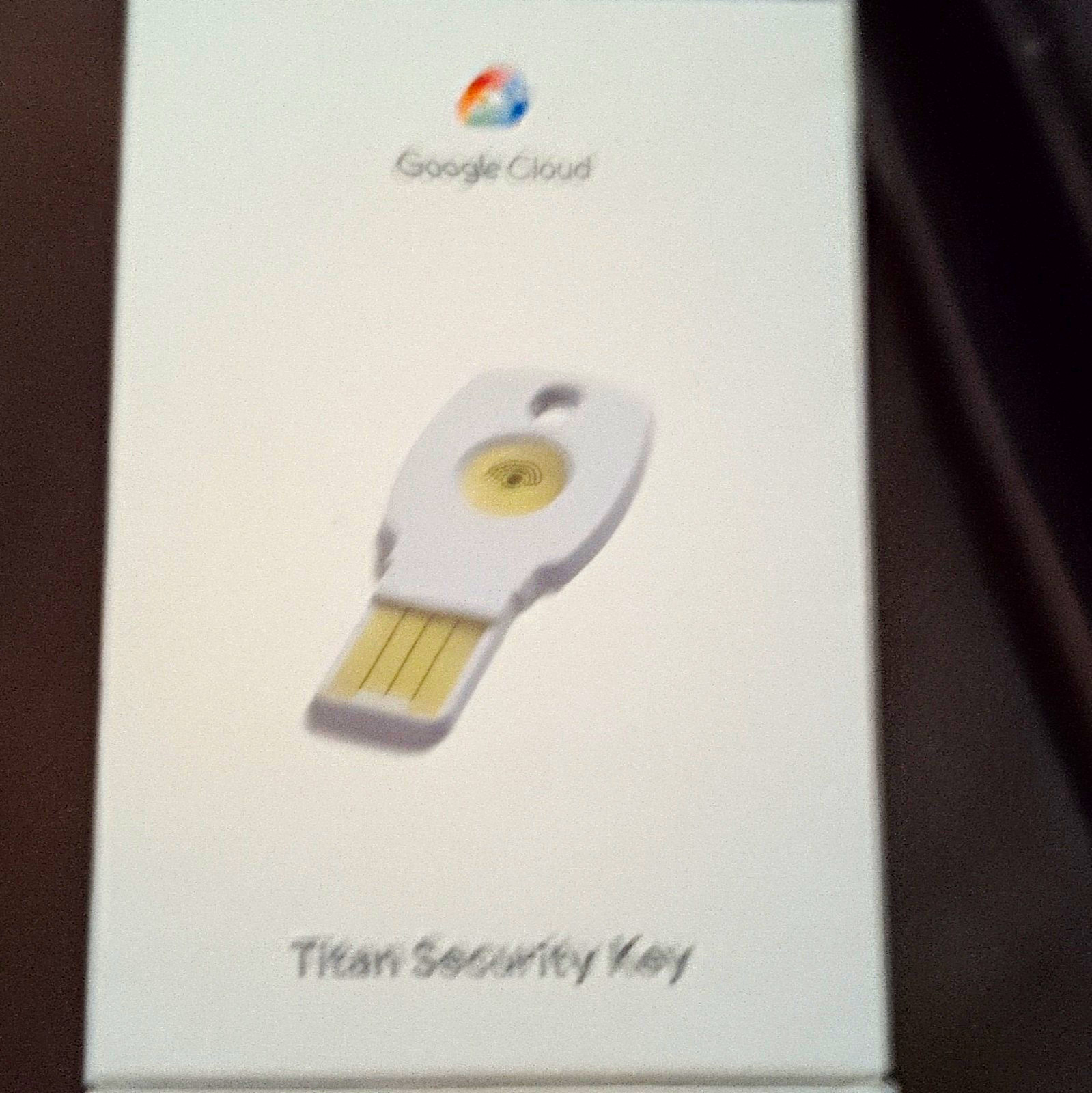 Google Cloud Titan Security Key USB-A USB Security Key MPN Titan Security Key