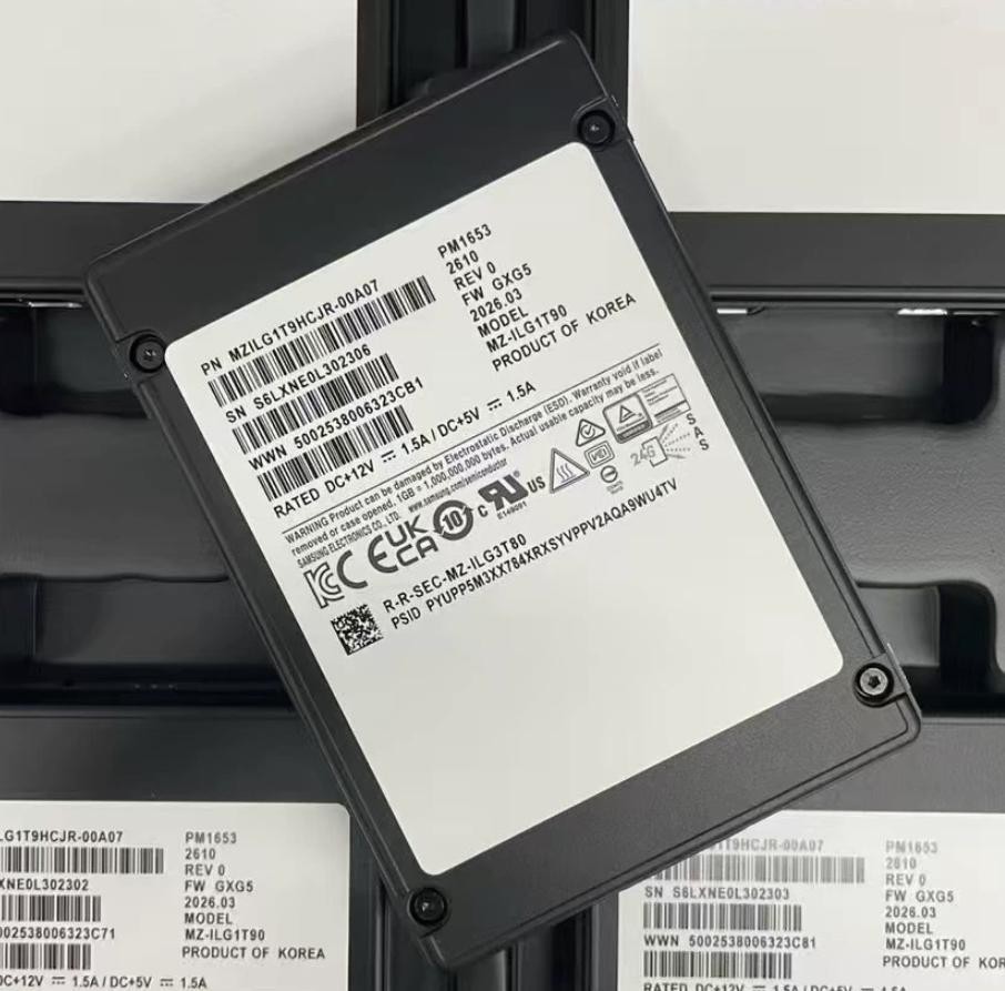 Samsung PM1653 1.92TB SSD 2.5" SAS 24Gbps MZ-1LG1T90 MZ1LG1T9HCJR-00A07