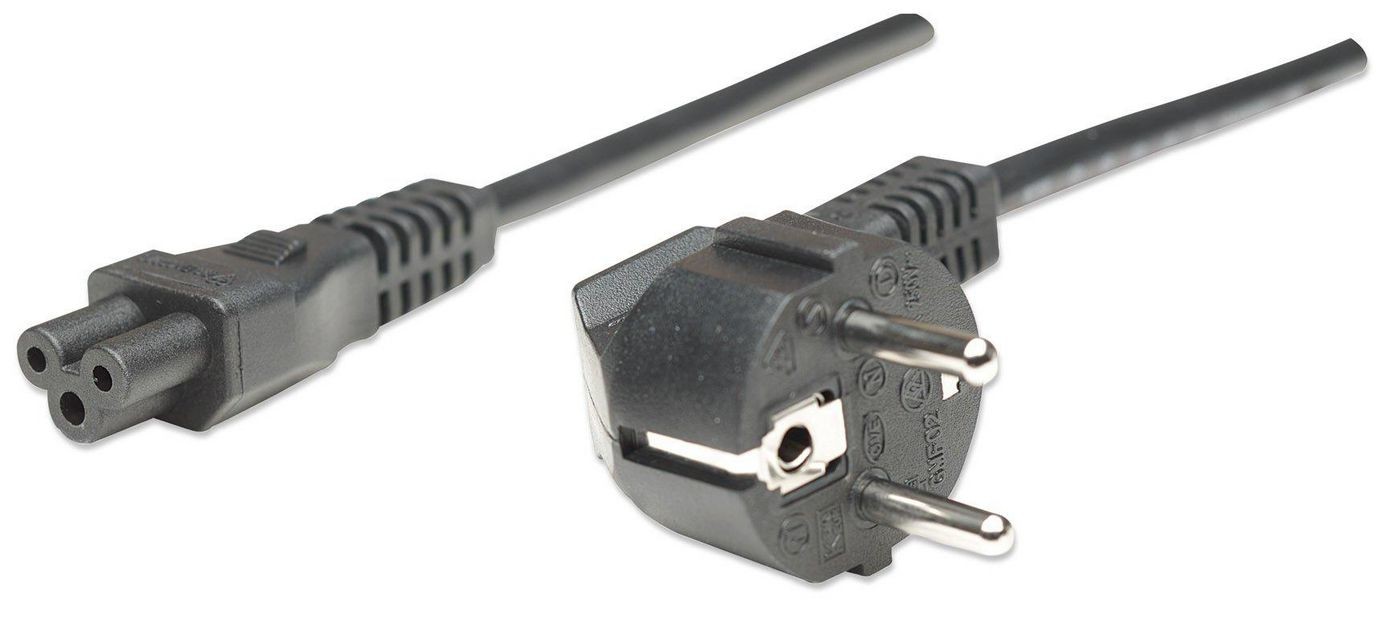 Manhattan W128261811 371131 Power Cord/Cable Euro 2-Pin (Cee 7/4) Plug To C ~E~